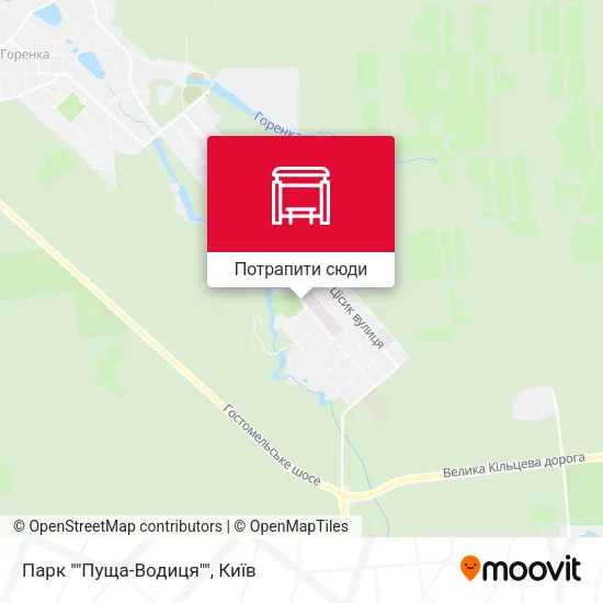 Карта Парк ""Пуща-Водиця""