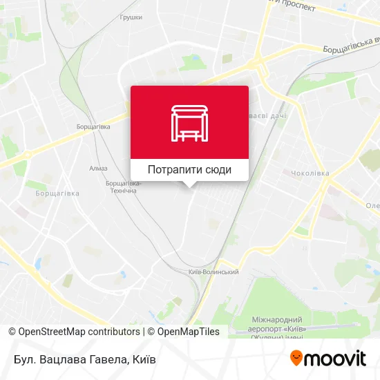 Карта Бул. Вацлава Гавела