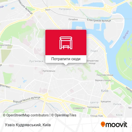 Карта Узвіз Кудрявський