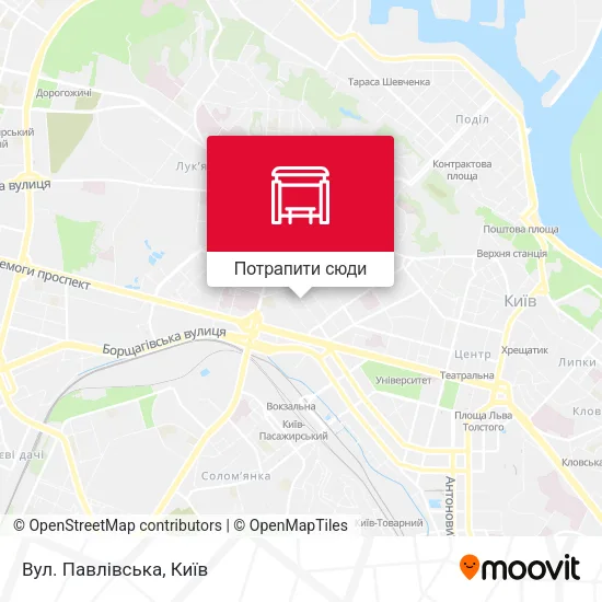 Карта Вул. Павлівська