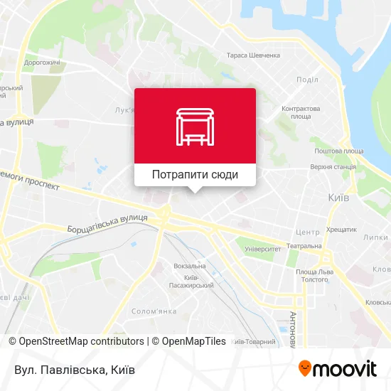 Карта Вул. Павлівська