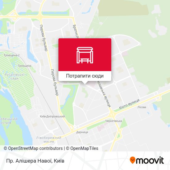 Карта Пр. Алішера Навої