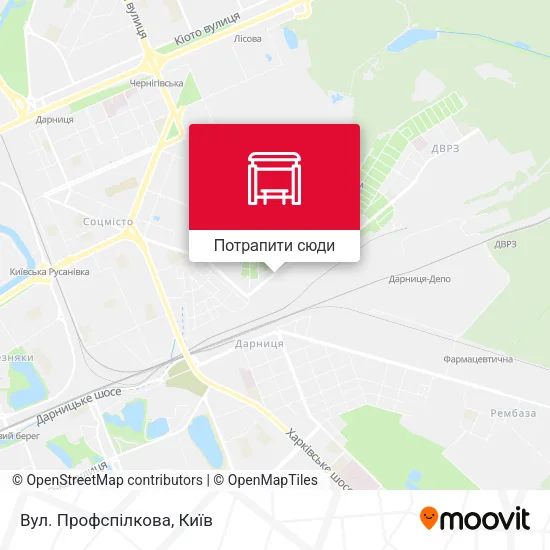 Карта Вул. Профспілкова