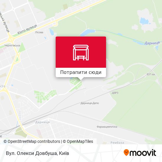 Карта Вул. Олекси Довбуша