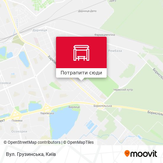 Карта Вул. Грузинська