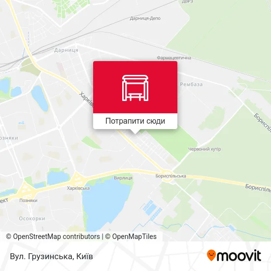 Карта Вул. Грузинська
