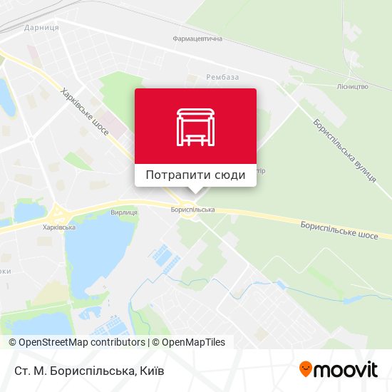 Карта Ст. М. Бориспільська