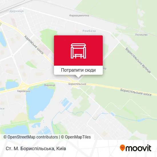 Карта Ст. М. Бориспільська