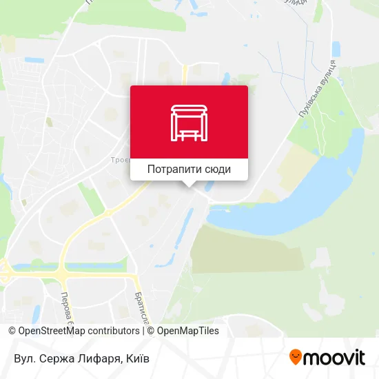 Карта Вул. Сержа Лифаря