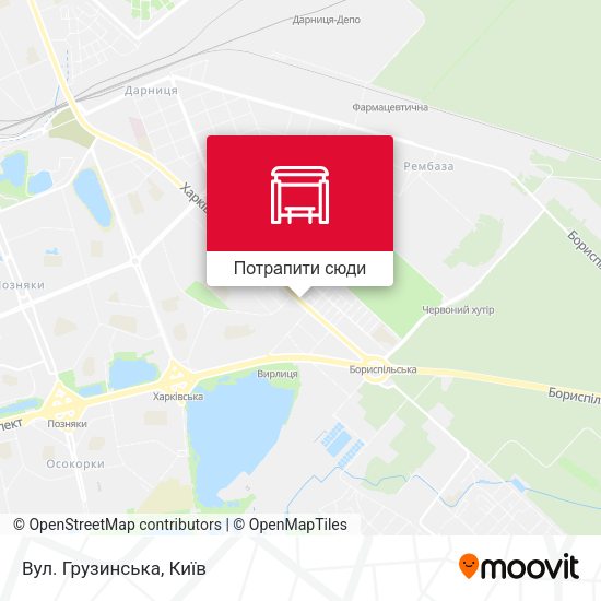 Карта Вул. Грузинська
