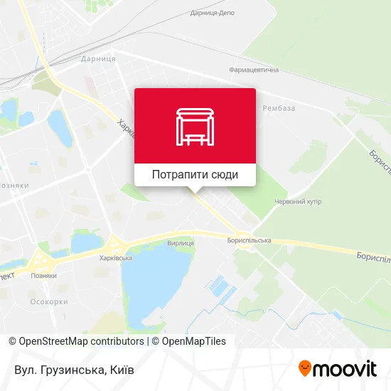 Карта Вул. Грузинська