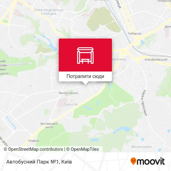 Карта Автобусний Парк №1