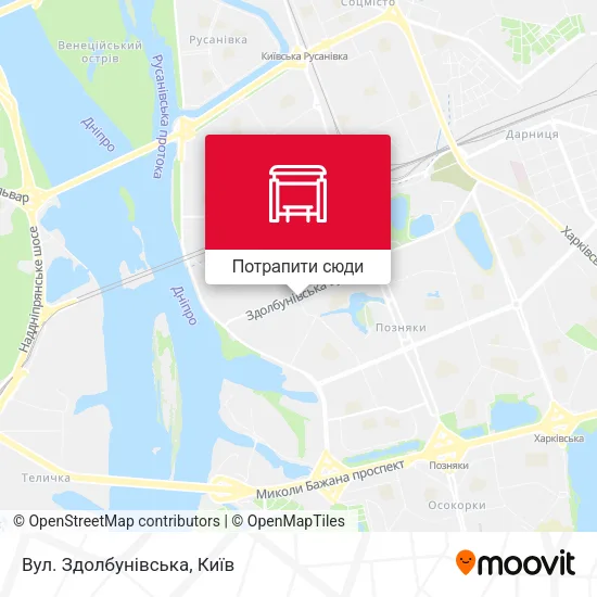 Карта Вул. Здолбунівська