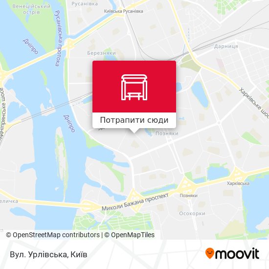 Карта Вул. Урлівська