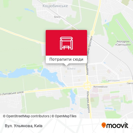 Карта Вул. Ульянова