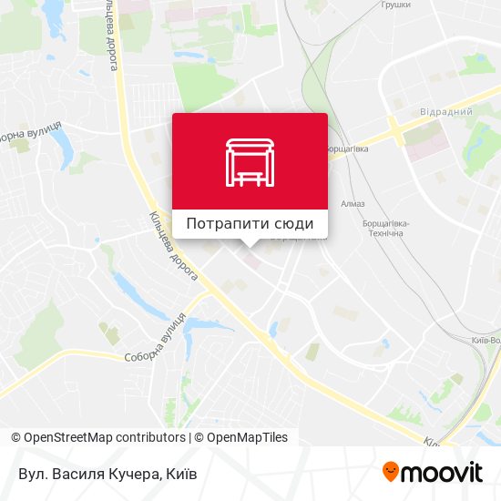 Карта Вул. Василя Кучера