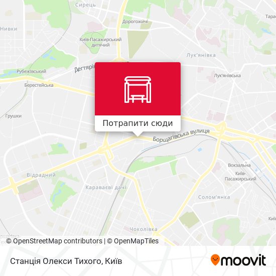 Карта Станція Олекси Тихого