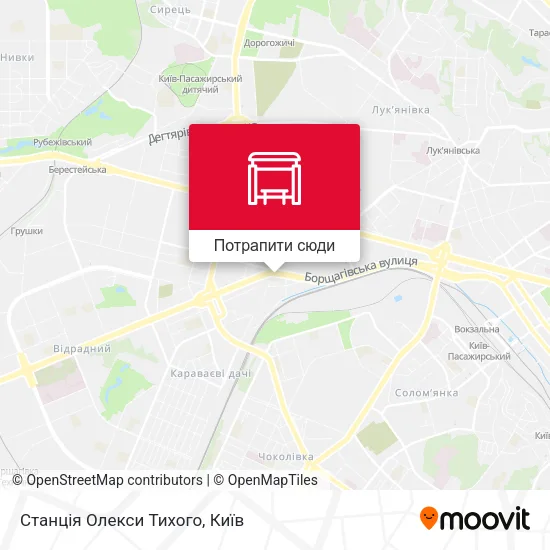 Карта Станція Олекси Тихого