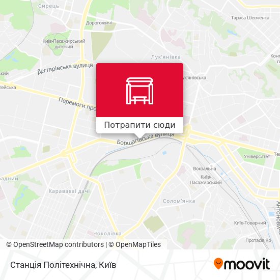 Карта Станція Політехнічна