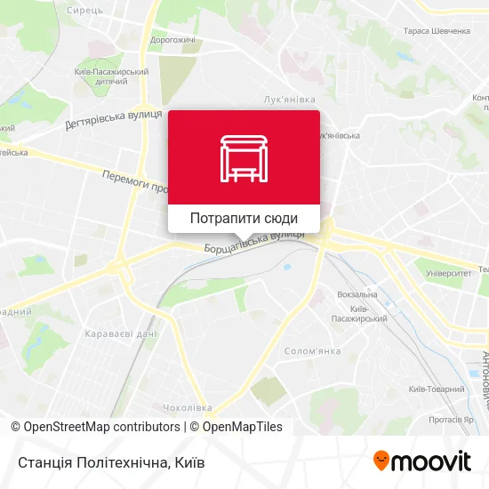 Карта Станція Політехнічна