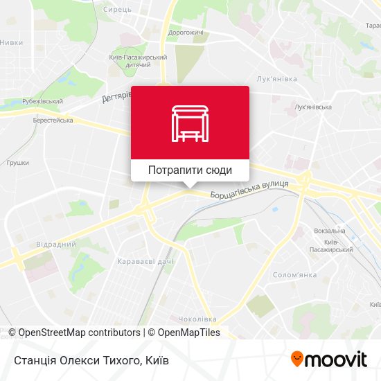 Карта Станція Олекси Тихого