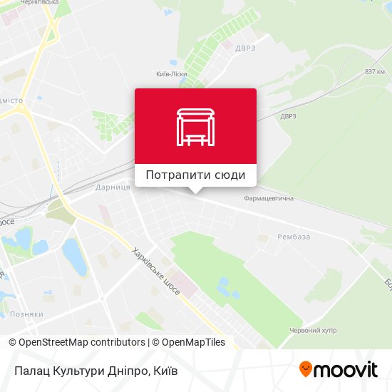 Карта Палац Культури Дніпро