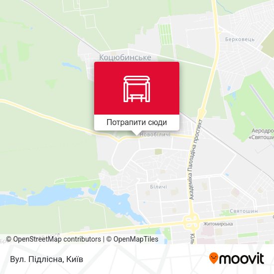 Карта Вул. Підлісна