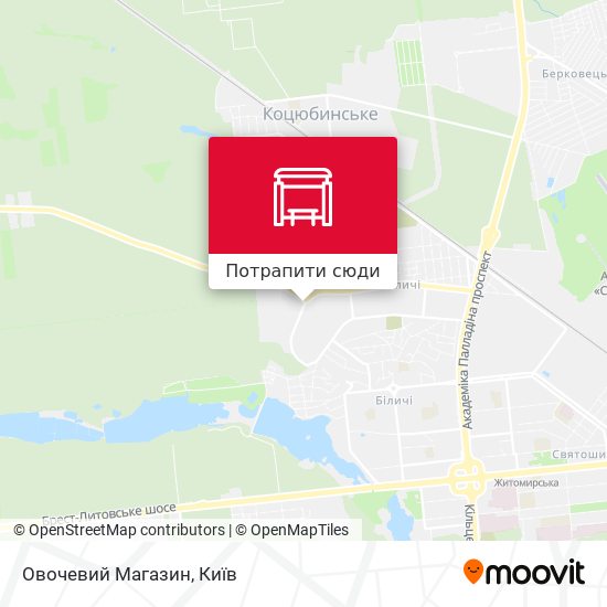 Карта Овочевий Магазин
