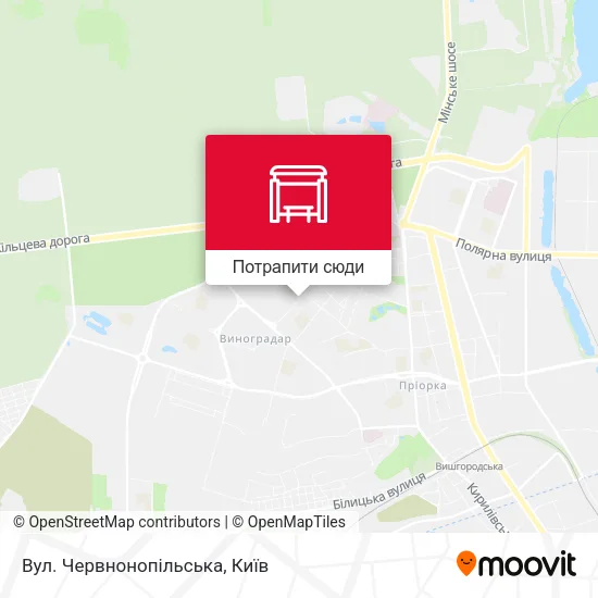 Карта Вул. Червнонопільська