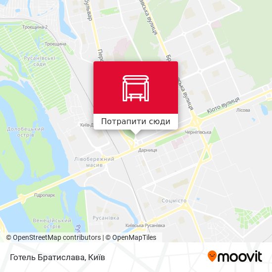 Карта Готель Братислава