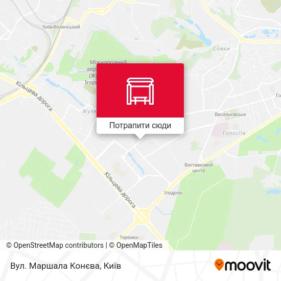 Карта Вул. Маршала Конєва