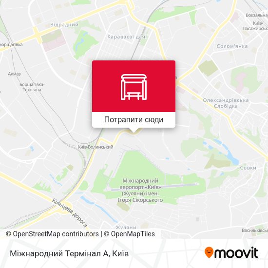 Карта Міжнародний Термінал А