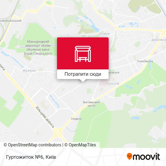 Карта Гуртожиток №6