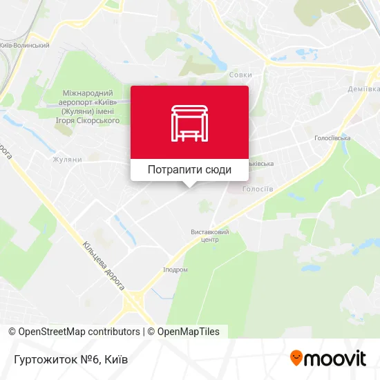 Карта Гуртожиток №6