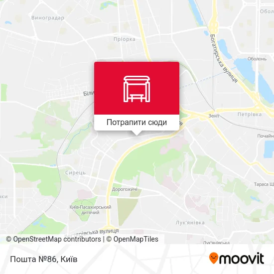 Карта Пошта №86