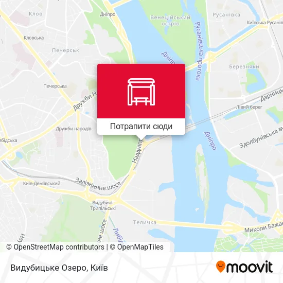 Карта Видубицьке Озеро