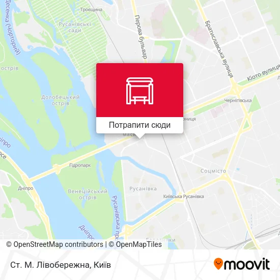 Карта Ст. М. Лівобережна