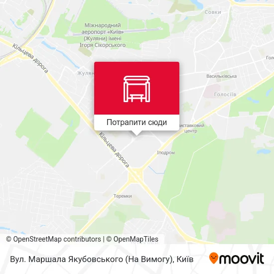 Карта Вул. Маршала Якубовського (На Вимогу)