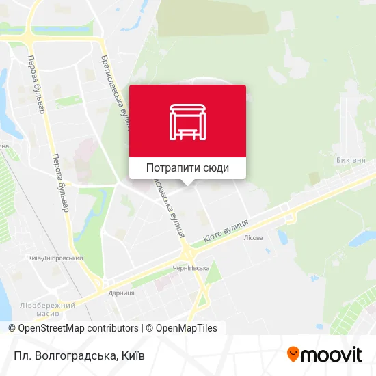 Карта Пл. Волгоградська