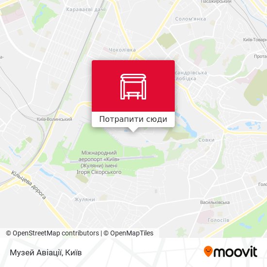 Карта Музей Авіації
