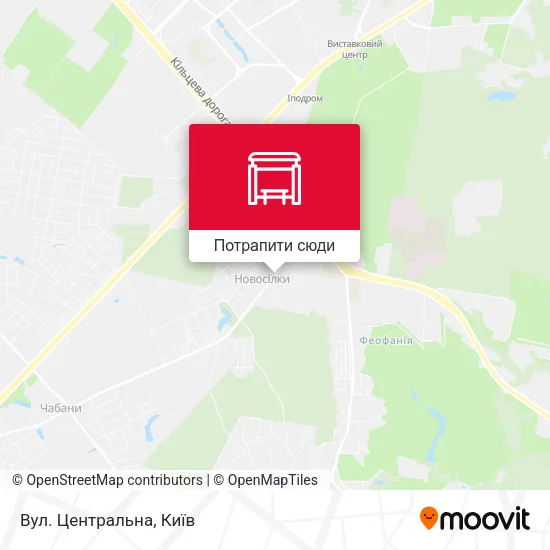 Карта Вул. Центральна