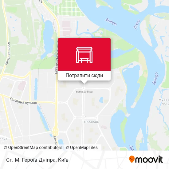 Карта Ст. М. Героїв Дніпра