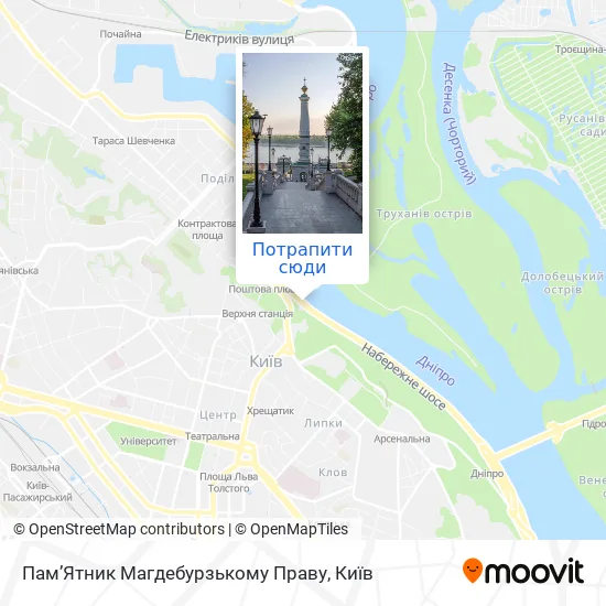 Карта Пам’Ятник Магдебурзькому Праву