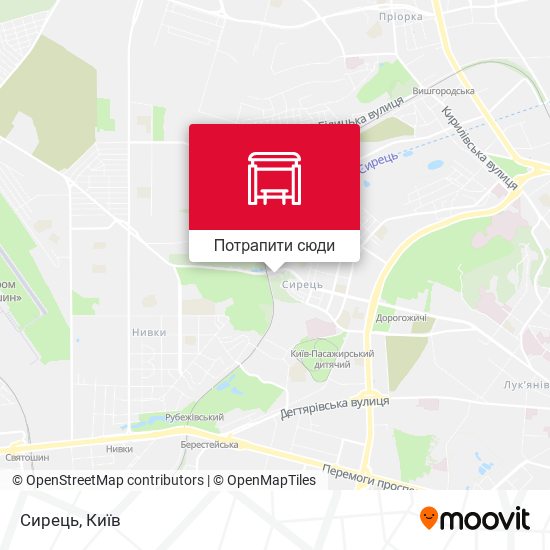 Карта Сирець
