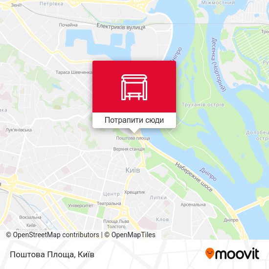 Карта Поштова Площа