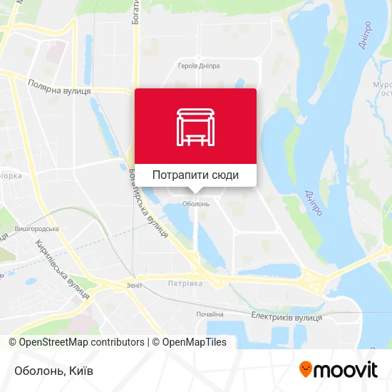 Карта Оболонь