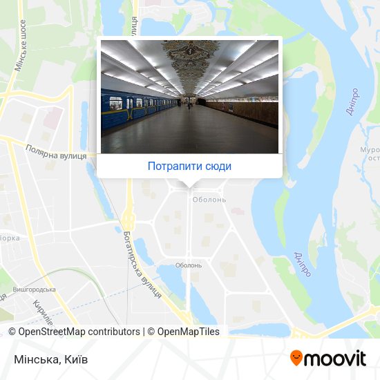 Карта Мінська