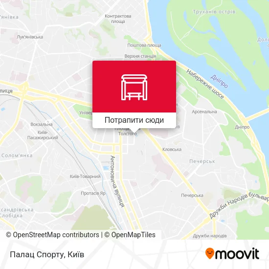 Карта Палац Спорту