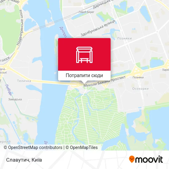 Карта Славутич