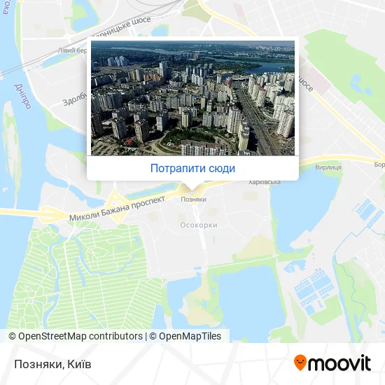Карта Позняки